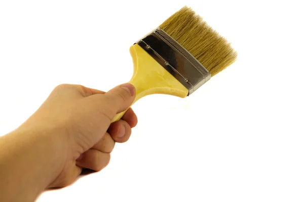 stock image Close-up of hand with brush