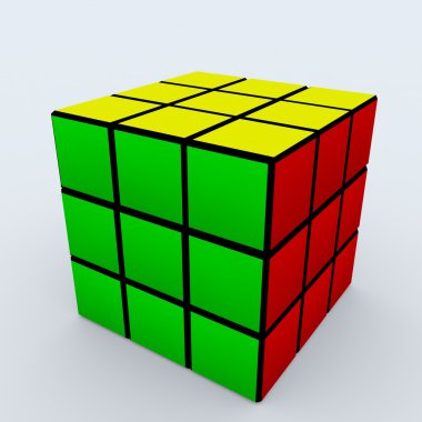 Rubik's cube clipart