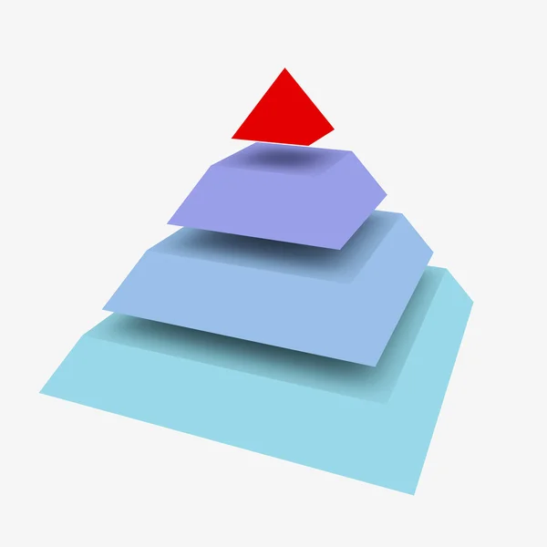 Абстрактная пирамида — стоковое фото