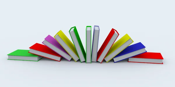 彩色的书籍 — 图库照片