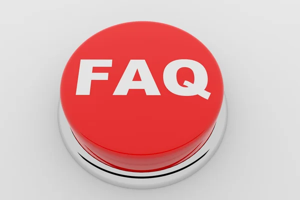 FAQ - červené tlačítko — Stock fotografie