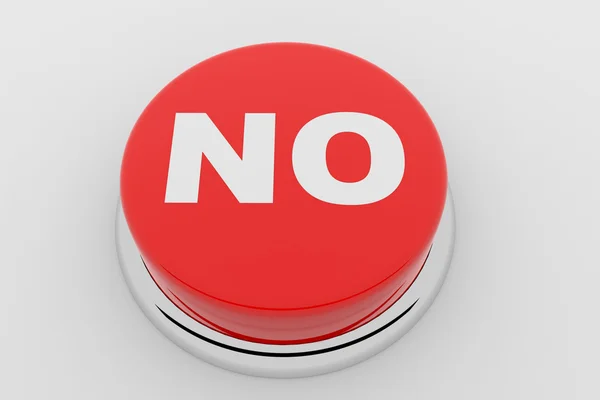 いいえ - 赤いボタン — ストック写真