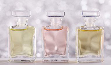 Thre Perfume Bottles clipart