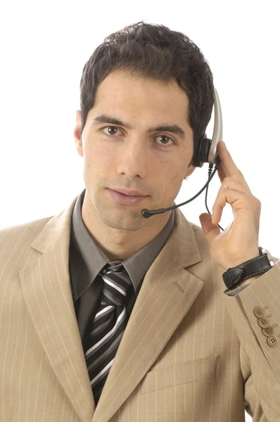 Biznesmen na telefon — Zdjęcie stockowe