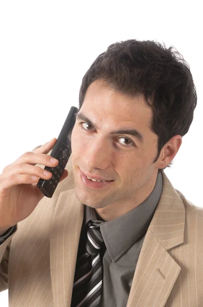Geschäftsmann am Telefon — Stockfoto