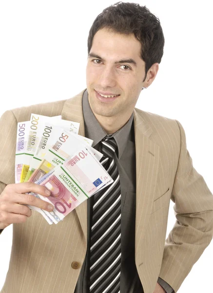 El hombre de negocios tiene dinero — Foto de Stock