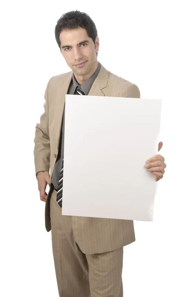 Manažer s prázdná deska — Stock fotografie