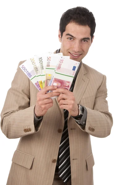 Businessman has money Royalty Free Stock Images