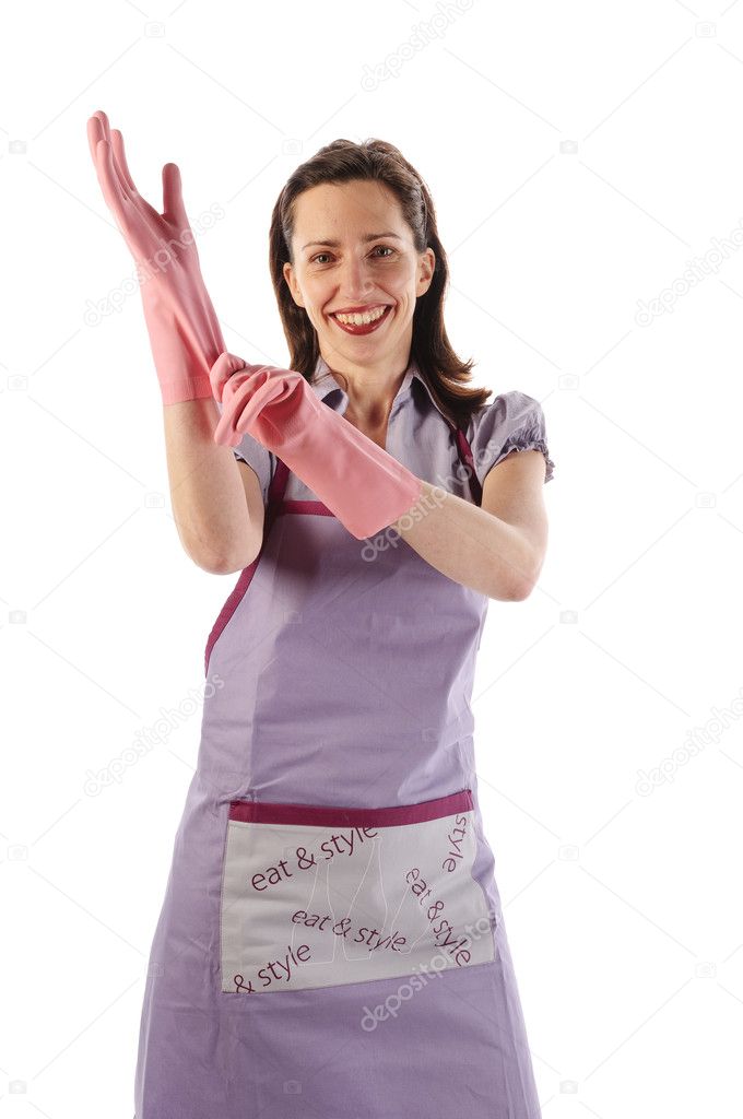 rubber gloves british housewife porn