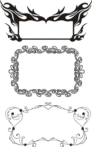 Miscellaneous Frame Decorations — Stock Vector