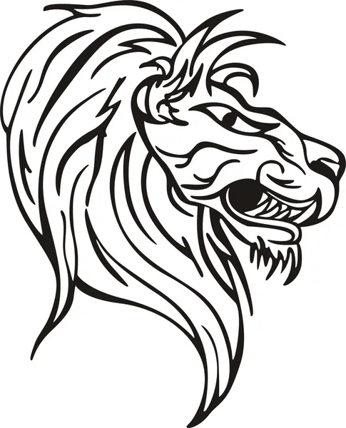 Stock vector Lion head