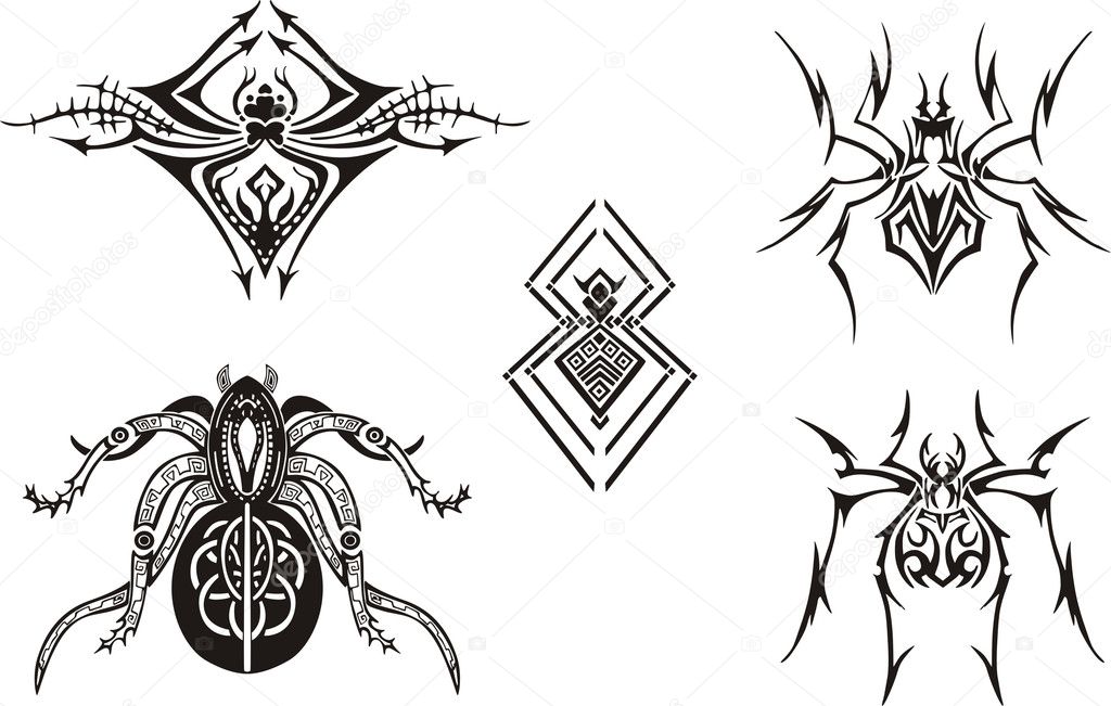 Pink and White Tribal / Tattoo Art Spider - Tattoo Spider - Magnet |  TeePublic