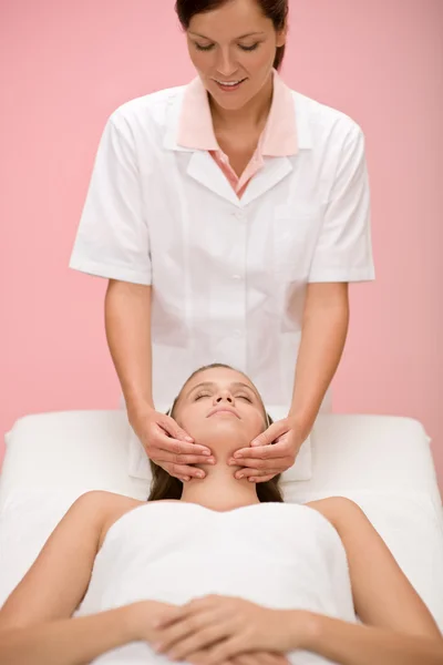 Soins Corps Massage Facial Femme Spa Jour — Photo