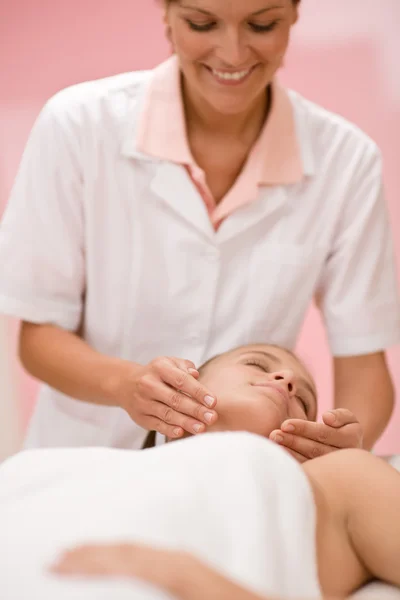 Wellness body care - woman at massage — Stock Photo, Image