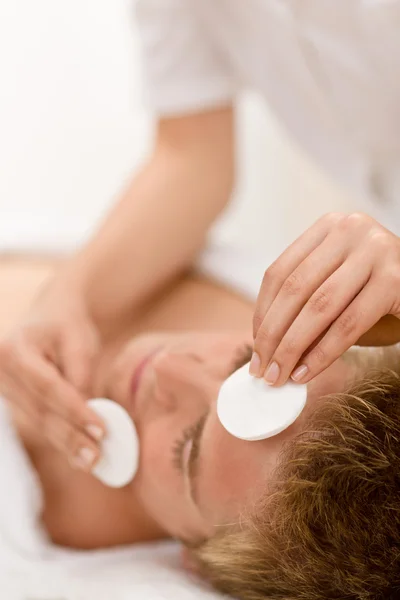 Cosmética Masculina Tratamiento Facial Limpieza Spa Lujo —  Fotos de Stock