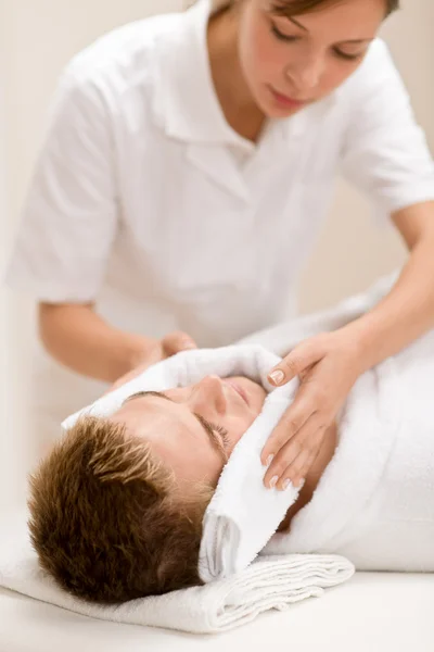 Male cosmetics - day spa treatment — Stock Photo, Image