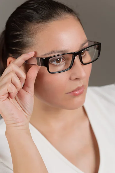 Las gafas de diseñador - la empresaria exitosa — Foto de Stock