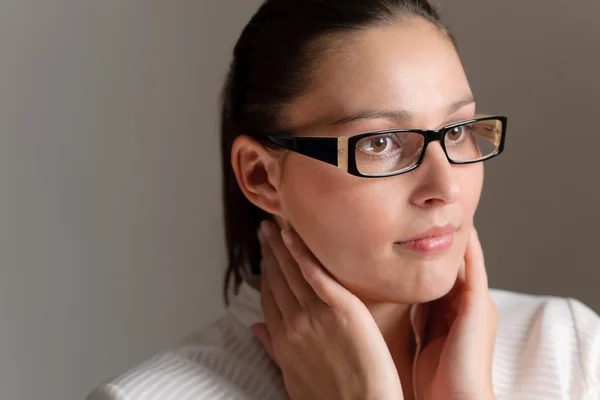 Designerglasögon - trendigt kvinnligt mode — Stockfoto
