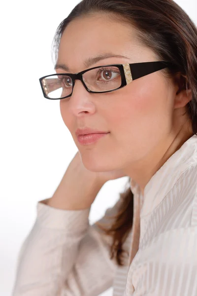 设计师眼镜-成功的女商人 — 图库照片