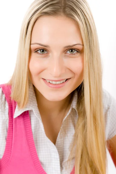Portrait of happy teenager woman — Stock Photo, Image