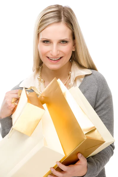 Shopping woman fashion happy bag — Stock Photo, Image