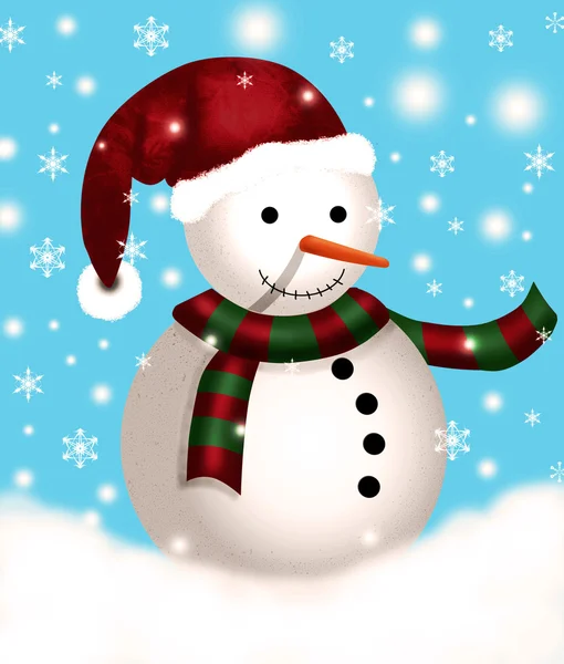 Snowman — Stock Photo, Image