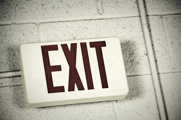 stock image Just exit sign