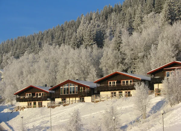 Kış tatil evleri — Stok fotoğraf