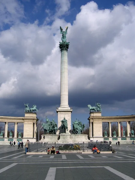 stock image Heroes' Square in Budapest, Hungary