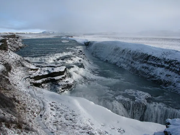 Гульфосс водоспад, Ісландія — стокове фото