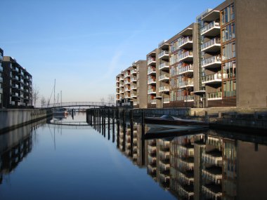 New modern buildings in Hellerup, Copenhagen clipart