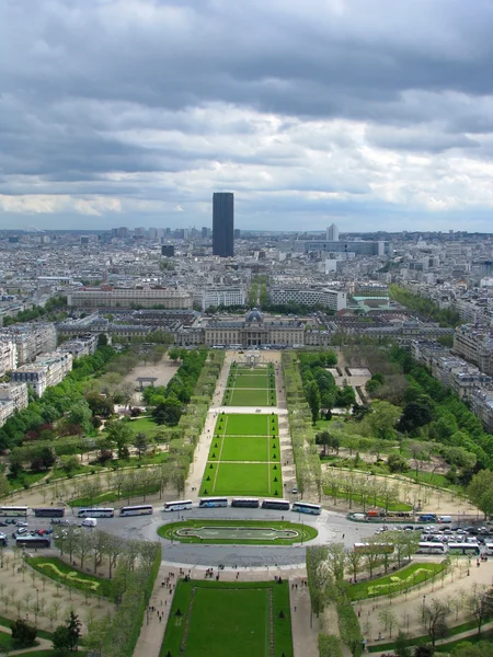 stock image View of paris from eiffel tower