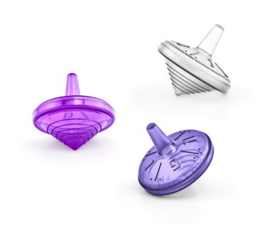 Dreidels for Hanukkah. clipart