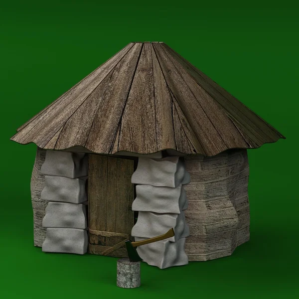 Hut in the wood — Stock Photo, Image