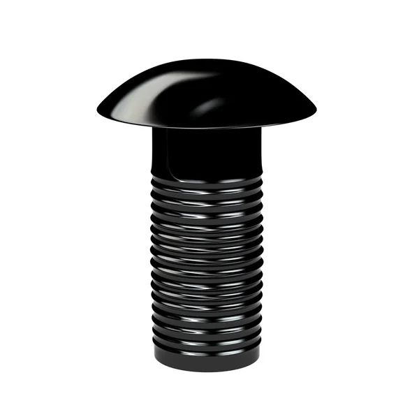 黑色螺栓 — 图库照片
