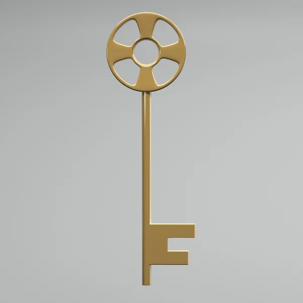 Золотой ключ — стоковое фото