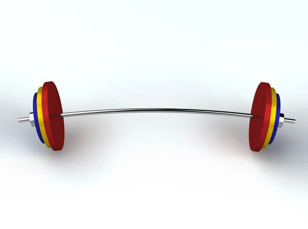 Render Weightlifting Weights Web — Stock Photo, Image