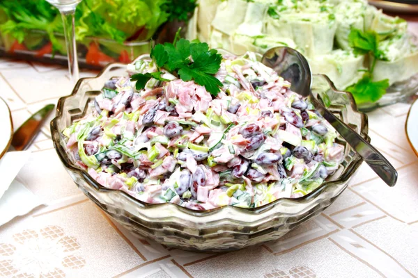 stock image Bowl with a salad made from bean