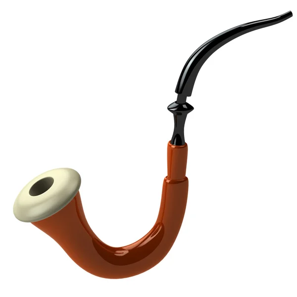 3D brun pipe — Stockfoto