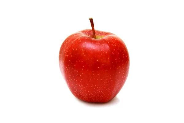 Φρέσκο κόκκινο μήλο απομονωθεί — Φωτογραφία Αρχείου