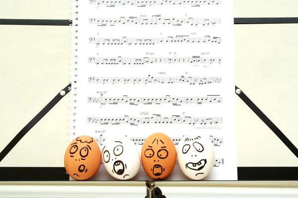 Crazy ägg sjunger — Stockfoto