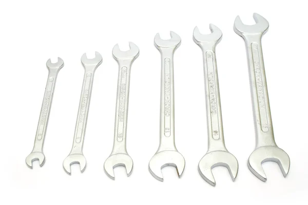 Set voor de moersleutel tools — Stockfoto
