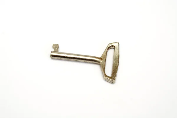 Silberner Vintage Schlüssel i — Stockfoto