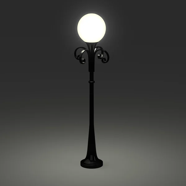 3D staré pouliční lampy — Stock fotografie