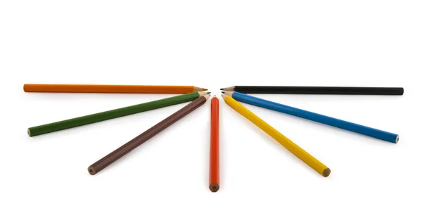 Ceruzák dobozban — Stock Fotó
