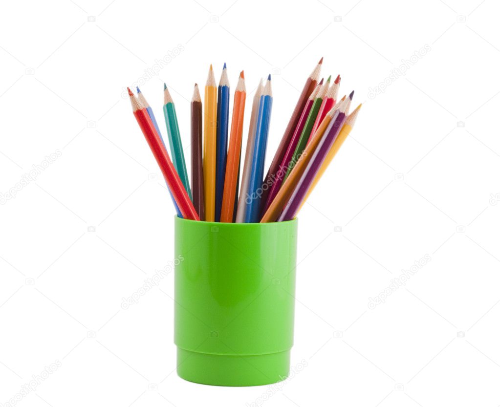 pencils in a box