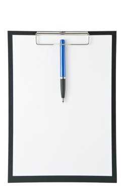 Clip Board With Paper clipart