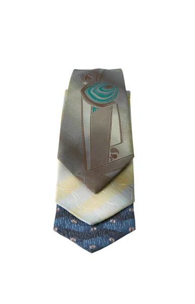 Die Krawatten Isoliert Auf Weißem Hintergrund — Stockfoto