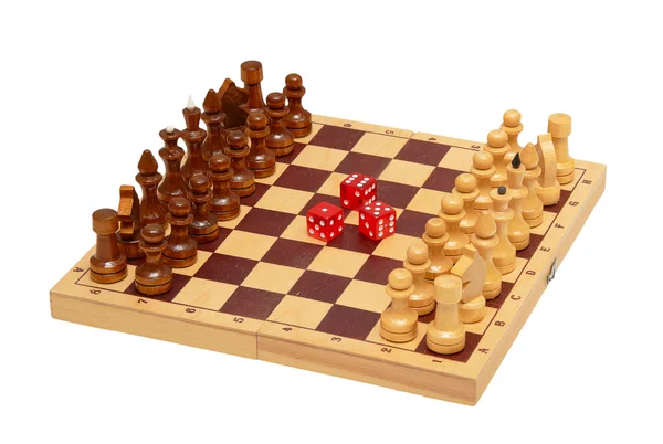 El ajedrez y los dados —  Fotos de Stock