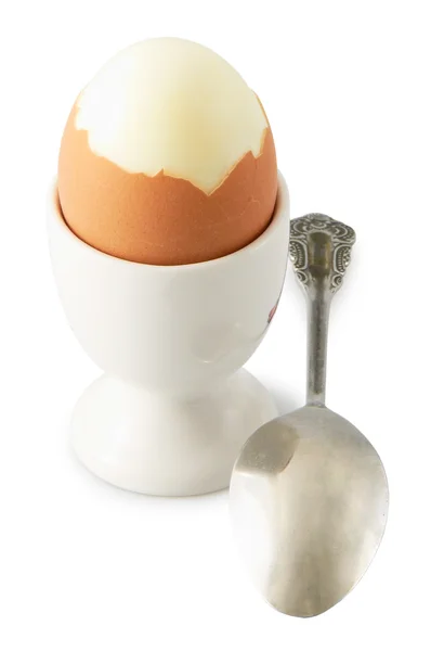 Αυγό σε μια στάση — Stockfoto
